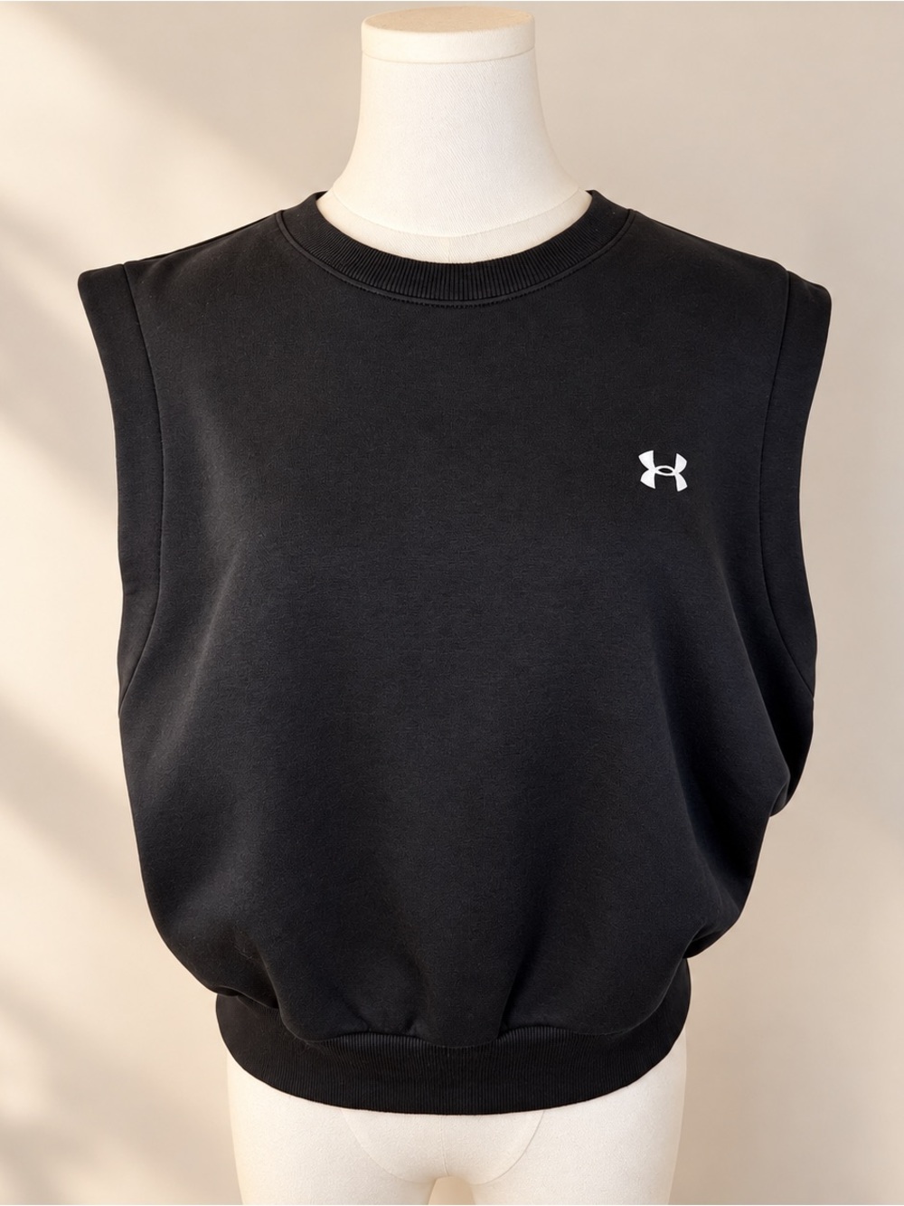 Under Armour Rival Fleece Sleeveless Top Black NWT 2XL